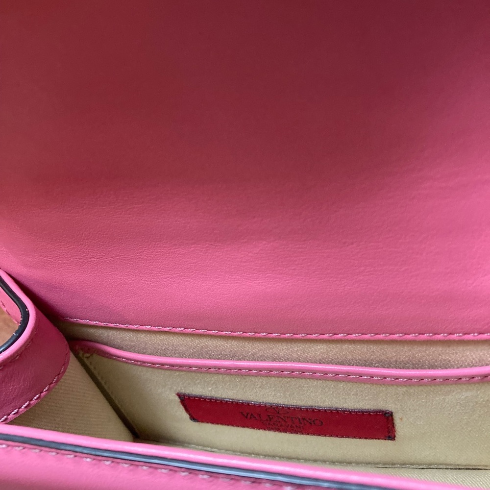 SOLD - Valentino Garavani mini glam lock rockstud shoulder bag in pink - Picture 5 of 12
